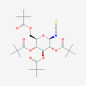 molecular formula C27H43NO9S B3175645 2,3,4,6-Tetra-O-pivaloyl-beta-D-glucopyranosyl isothiocyanate CAS No. 958300-06-6