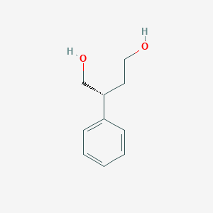 molecular formula C10H14O2 B3175665 1,4-Butanediol, 2-phenyl-, (R)- CAS No. 95840-73-6
