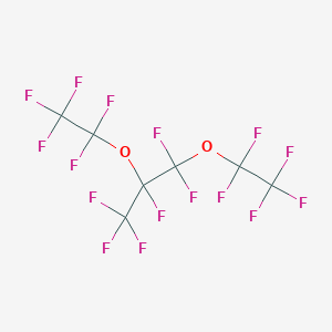 molecular formula C7F16O2 B3175673 Propane, 1,1,1,2,3,3-hexafluoro-2,3-bis(pentafluoroethoxy)- CAS No. 95842-03-8