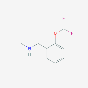 {[2-(Difluoromethoxy)phenyl]methyl}(methyl)amine