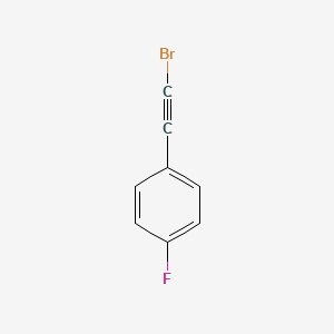 molecular formula C8H4BrF B3175703 4-Fluorophenylethynyl bromide CAS No. 95895-33-3