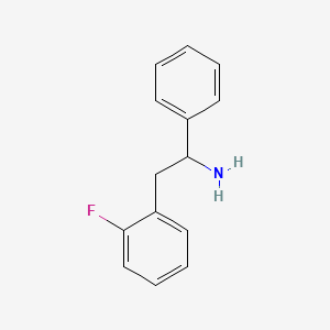 molecular formula C14H14FN B3175797 2-(2-Fluorophenyl)-1-phenylethan-1-amine CAS No. 959392-32-6