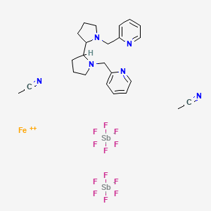 molecular formula C24H32F12FeN6Sb2 B3175798 White-Chen 催化剂 CAS No. 959395-10-9
