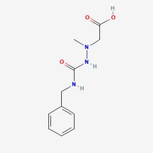 molecular formula C11H15N3O3 B3175830 2-(2-(Benzylcarbamoyl)-1-methylhydrazinyl)acetic acid CAS No. 959658-43-6