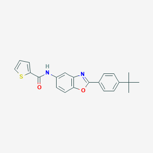 molecular formula C22H20N2O2S B317588 N-[2-(4-tert-butylphenyl)-1,3-benzoxazol-5-yl]-2-thiophenecarboxamide 