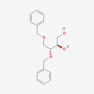 molecular formula C18H22O4 B3175884 (2R,3R)-3,4-二(苄氧基)丁烷-1,2-二醇 CAS No. 960365-70-2