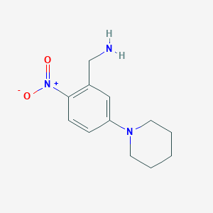 Benzenemethanamine, 2-nitro-5-(1-piperidinyl)-