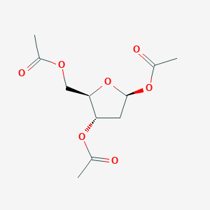 molecular formula C11H16O7 B3175964 1,3,5-Tri-O-acetyl-2-deoxy-beta-D-erythro-pentofuranose CAS No. 96291-75-7