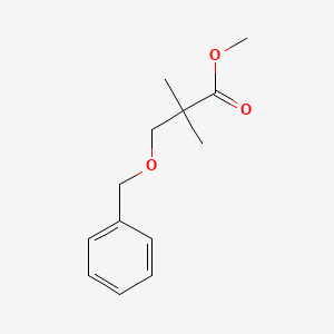molecular formula C13H18O3 B3176007 Methyl 3-(benzyloxy)-2,2-dimethylpropanoate CAS No. 96556-40-0