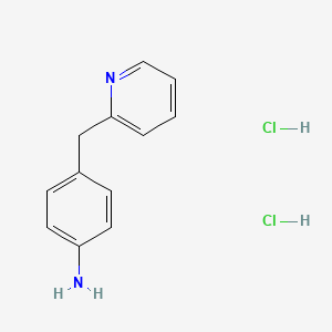 molecular formula C12H14Cl2N2 B3176028 4-(pyridin-2-ylmethyl)aniline Dihydrochloride CAS No. 96616-23-8