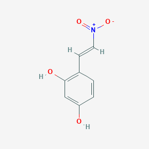 molecular formula C8H7NO4 B3176047 4-((E)-2-Nitrovinyl)benzene-1,3-diol CAS No. 96853-35-9