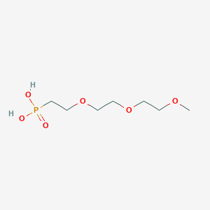 molecular formula C7H17O6P B3176058 2-[2-(2-Methoxyethoxy)ethoxy]ethylphosphonic acid CAS No. 96962-42-4