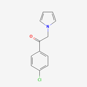 molecular formula C12H10ClNO B3176071 1-(4-Chlorophenyl)-2-(1H-pyrrol-1-yl)ethanone CAS No. 97090-93-2