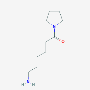 molecular formula C10H20N2O B3176074 1-Hexanone, 6-amino-1-(1-pyrrolidinyl)- CAS No. 97124-81-7