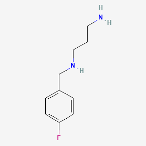 molecular formula C10H15FN2 B3176076 N-(4-氟苄基)丙烷-1,3-二胺 CAS No. 97146-01-5