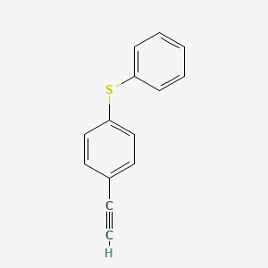 molecular formula C14H10S B3176094 1-Ethynyl-4-phenylsulfanylbenzene CAS No. 97418-73-0
