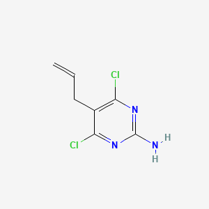 molecular formula C7H7Cl2N3 B3176117 5-Allyl-2-amino-4,6-chloropyrimidine CAS No. 97570-30-4