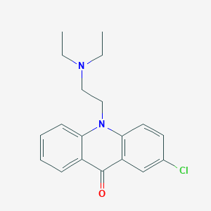 molecular formula C19H21ClN2O B3176146 9(10H)-Acridinone, 2-chloro-10-[2-(diethylamino)ethyl]- CAS No. 97716-04-6