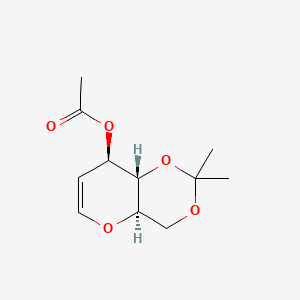 molecular formula C11H16O5 B3176148 3-O-Acetyl-4,6-O-isopropylidene-D-glucal CAS No. 97747-17-6