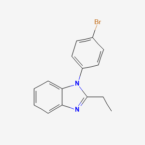 molecular formula C15H13BrN2 B3176162 1-(4-bromophenyl)-2-ethyl-1H-benzo[d]imidazole CAS No. 97870-64-9