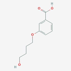 molecular formula C11H14O4 B3176189 3-(4-Hydroxybutoxy)benzoic acid CAS No. 98092-81-0