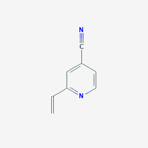 molecular formula C8H6N2 B3176231 2-Vinylisonicotinonitrile CAS No. 98436-74-9