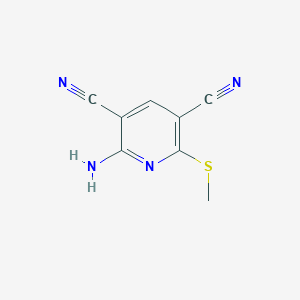 2-Amino-6-(methylthio)pyridine-3,5-dicarbonitrile