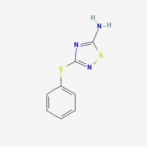 molecular formula C8H7N3S2 B3176255 3-(Phenylsulfanyl)-1,2,4-thiadiazol-5-amine CAS No. 98555-22-7
