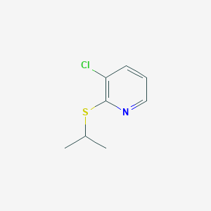 molecular formula C8H10ClNS B3176264 Pyridine, 3-chloro-2-[(1-methylethyl)thio]- CAS No. 98626-96-1