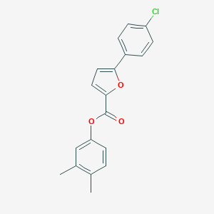 molecular formula C19H15ClO3 B317629 3,4-Dimethylphenyl 5-(4-chlorophenyl)-2-furoate 