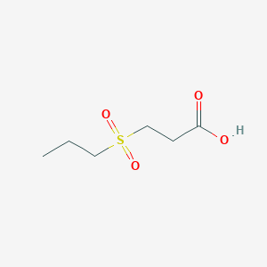 molecular formula C6H12O4S B3176387 3-(Propylsulfonyl)propanoic Acid CAS No. 99116-16-2