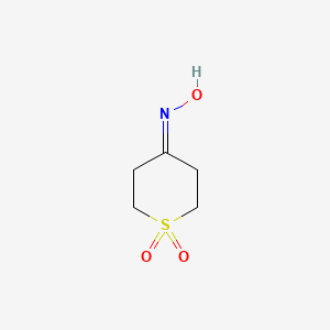 molecular formula C5H9NO3S B3176480 4-(Hydroxyimino)tetrahydro-2H-thiopyran 1,1-dioxide CAS No. 99586-63-7