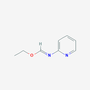 molecular formula C8H10N2O B3176533 (E)-ethyl N-pyridin-2-ylformimidate CAS No. 99790-41-7