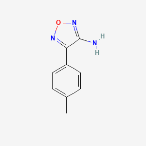 molecular formula C9H9N3O B3176535 4-(4-Methylphenyl)-1,2,5-oxadiazol-3-amine CAS No. 99817-28-4