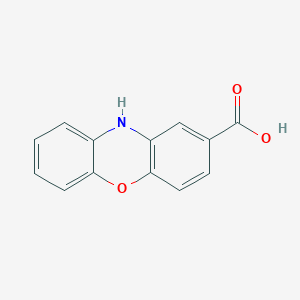 molecular formula C13H9NO3 B3176556 10H-Phenoxazine-2-carboxylic acid CAS No. 99847-47-9