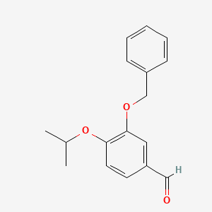 molecular formula C17H18O3 B3176575 3-(苄氧基)-4-异丙氧基苯甲醛 CAS No. 99896-31-8