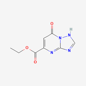 molecular formula C8H8N4O3 B3176585 5-Ethoxycarbonyl-7-hydroxy-s-triazolo[1,5-a]pyrimidine CAS No. 99951-08-3