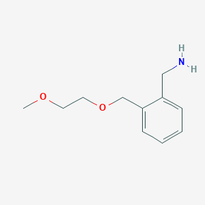 molecular formula C11H17NO2 B3176628 (2-((2-Methoxyethoxy)methyl)phenyl)methanamine CAS No. 1016512-39-2