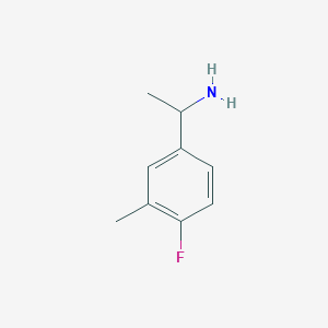 1-(4-Fluoro-3-methylphenyl)ethan-1-amine