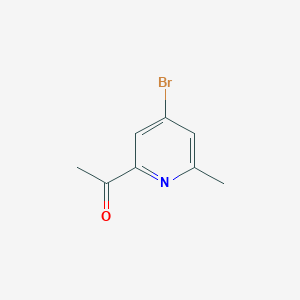 1-(4-Bromo-6-methylpyridin-2-YL)ethan-1-one