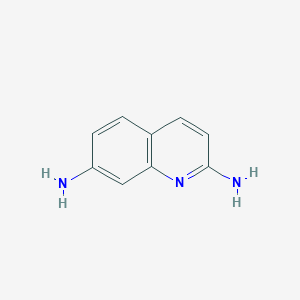 molecular formula C9H9N3 B3176778 喹啉-2,7-二胺 CAS No. 114058-72-9