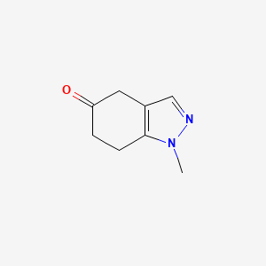 molecular formula C8H10N2O B3176798 1-methyl-6,7-dihydro-1H-indazol-5(4H)-one CAS No. 115215-92-4