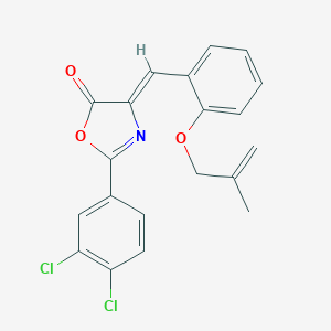 molecular formula C20H15Cl2NO3 B317681 2-(3,4-dichlorophenyl)-4-{2-[(2-methyl-2-propenyl)oxy]benzylidene}-1,3-oxazol-5(4H)-one 