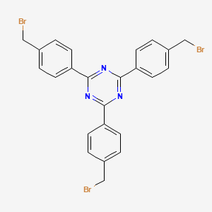 molecular formula C24H18Br3N3 B3176822 2,4,6-Tris(4-(bromomethyl)phenyl)-1,3,5-triazine CAS No. 1169964-41-3