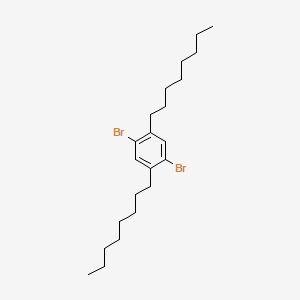 molecular formula C22H36Br2 B3176828 1,4-二溴-2,5-二辛基苯 CAS No. 117635-22-0