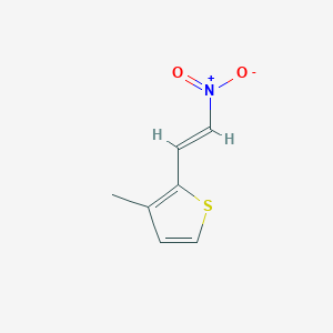 molecular formula C7H7NO2S B3176834 (E)-3-methyl-2-(2-nitrovinyl)thiophene CAS No. 117693-17-1