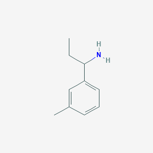 molecular formula C10H15N B3176843 1-(m-Tolyl)propan-1-amine CAS No. 1178741-79-1