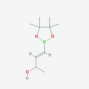 molecular formula C10H19BO3 B3176848 (E)-4-(4,4,5,5-tetramethyl-1,3,2-dioxaborolan-2-yl)but-3-en-2-ol CAS No. 117924-31-9