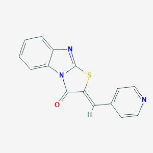 molecular formula C15H9N3OS B317686 2-Pyridin-4-ylmethylene-benzo[4,5]imidazo[2,1-b]thiazol-3-one 