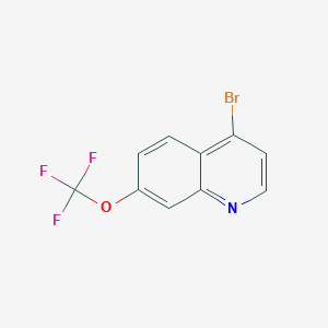 molecular formula C10H5BrF3NO B3176872 4-Bromo-7-(trifluoromethoxy)quinoline CAS No. 1189105-57-4